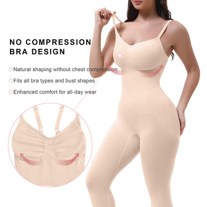3-in-1 Seamless Full Body Compression Legging Bodysuit