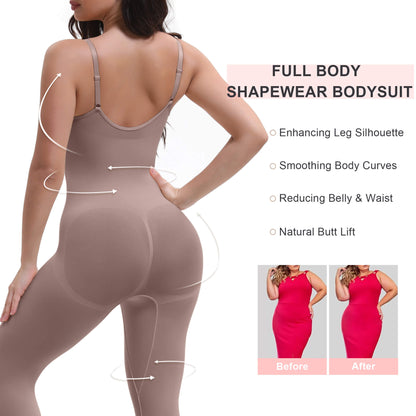 3-in-1 Seamless Full Body Compression Legging Bodysuit