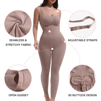 3-in-1 Seamless Full Body Compression Legging Bodysuit